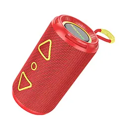 Портативна bluetooth колонка Borofone BR37 TWS з LED підсвічуванням червоний - мініатюра 2