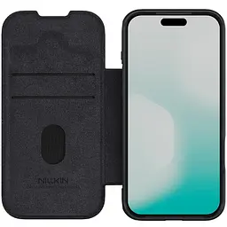 Шкіряний чохол-книжка Nillkin Qin Pro Camshield для Apple iPhone 17 Pro Max (6.9) Black - мініатюра 4