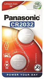 Батарейка Panasonic CR-2032EL/2B літієва CR2032 блістер 2 шт.