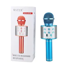 Караоке мікрофон wster ws 858 блакитний WSTER teh0032275 - мініатюра 2