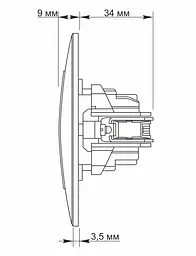 Розетка Titanium Standart одинарна із заземленням біла (TF-ST-SK1G-W) - мініатюра 5