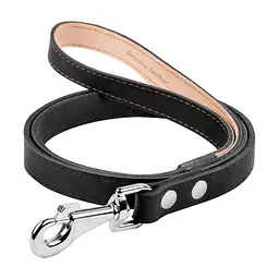 Повідець для собак Collar одинарний непрошитий Ш 16 мм Д 122 см чорний (04561)