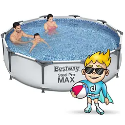 Каркасний басейн Bestway 56408 з фільтрувальним насосом 305x76 см - мініатюра 2