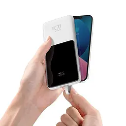 Портативна батарея Powerbank Baseus Elf Digital Display Fast Charge 10000 mAh 22.5W PPJL010002 White - мініатюра 5