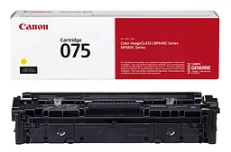 Canon Картридж Canon 075Y MF664Cdw/MF667Cdw/LBP646Cdw/LBP647Cdw Yellow (1300 стор.) - мініатюра 2