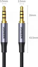 Кабель Ugreen AV183 3.5 mm to 3.5 mm Audio Cable, 2 m Black (6957303827824) - мініатюра 6