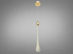 Люстра стельова LED Diasha 3003/1G, 3W, золота, регульована висота, сучасний стиль для коридору, вітальні, спальні, офісу - мініатюра 3