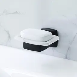 Мильниця Am.Pm Gem скляна настінна black A9034222, Чорний матовий - мініатюра 2