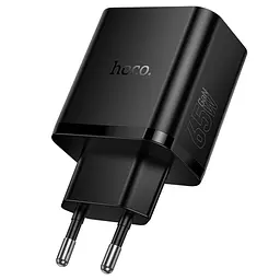 МЗП Hoco N75 Grande 65W QC+PD (1USB-A/2C) Black - мініатюра 4