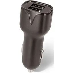 Автомобільний зарядний пристрій Maxlife MXCC-01 Car Charger 2xUSB 2.4A + MicroUSB Cable Black - мініатюра 2