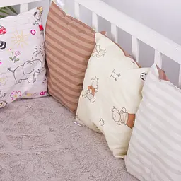 Подушки-борти MirSon Kids Time 18-300 Cream time бежеві 12 шт. - мініатюра 4