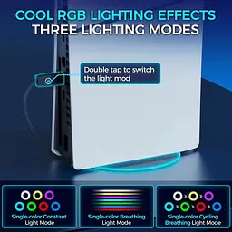Підставка для консолі IINE L986 RGB для PS5/PS5 Slim [163608] - мініатюра 6