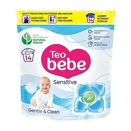 Капсули для прання дитячої білизни Gentle & Clean Caps Sensitive 0+ 14 шт Teo bebe