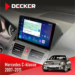 Штатна магнітола Mercedes-Benz C-Class (W204) 2007-2011 Decker D9-007 4x64 DSP 360 4G Decker (НФ-00003702)