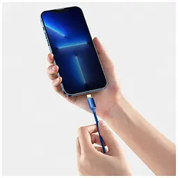 Дата кабель USB-C to Lightning 1.2m 20W blue Baseus (CAJY000203) - мініатюра 6
