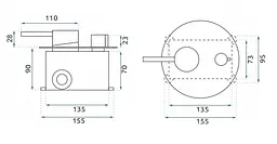 Душова система прихованого монтажу Rea Argon + BOX gold REA-P6538 - мініатюра 6