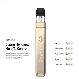 Под-система Vaporesso XROS PRO 2 30W Pod 2000mAh 3ml електронна сигарета Kit Glittering Black (18821) - мініатюра 3