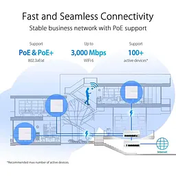 Точка доступу ASUS ExpertWIFI EBA63 AX3000, 1xGE LAN, PoE, MESH (90IG0880-MO3C00) - мініатюра 11