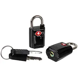 Замки Lifeventure TSA Mini Padlocks 2-Pack Чорний - мініатюра 2