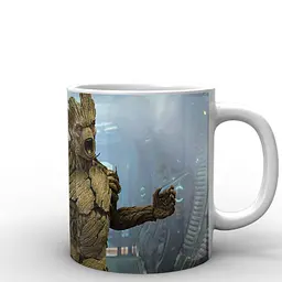 Кухоль GeekLand Стражі Галактики Guardians of the Galaxy Єнот та Грут GG.02.035 330 мл білий - мініатюра 3