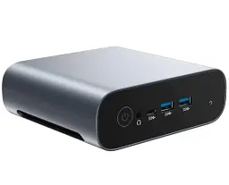 Неттоп WooYi AM21, Grey, Celeron N5095 (4x2.0-2.9 GHz), 8Gb DDR4, 128Gb SSD M.2, UHD Graphics, WiFi , Bluetooth 4.2, 2.5GLan, 1xType-C / 4xUSB 3.0, 2xHDMI, Windows 11 Pro - мініатюра 3