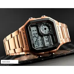 Чоловічий годинник Skmei 1335 Ripple RoseGold - мініатюра 4