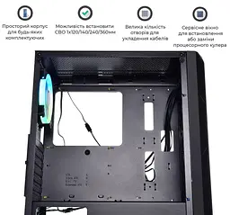 Корпус QUBE SHADOW Black (SHADOW_FCNU3) Без БП - мініатюра 5