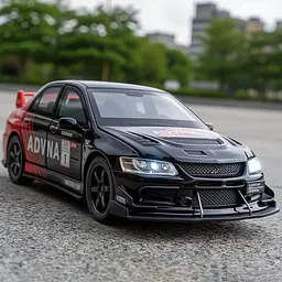 Колекційна металева модель автомобіля АвтоЕксперт Mitsubishi Lancer Evolution IX з інерцією, світлом та звуком 1:32 - мініатюра 3