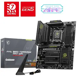 Материнська плата MSI MAG B850 TOMAHAWK MAX WIFI (MAG B850 TOMAHAWK MAX WIFI) (Socket AM5, AMD B850, ATX) - мініатюра 5