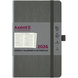Щотижневик Axent 2026 Partner Lines 125 x 195 мм сірий (8515-26-03-A) - мініатюра 2