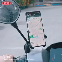 Вело-мототримач XO C141 Bicycle Metal Cell Phone Holder чорний - мініатюра 7