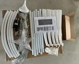 Новорічна конусна ялинка Sun Lamp світлодіодна 480 лампочок теплий білий 8 режимів 250 см - мініатюра 8