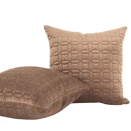 Наволочка декоративна ТЕП Velour Мозаїка 45х45 см коричневий (2-05175_36294) - мініатюра 2