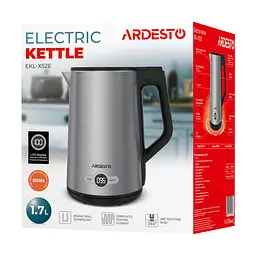 Електрочайник Ardesto Steel Collection Strix 1.7 л сріблястий (EKL-X52E) - мініатюра 12