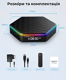 Смарт ТВ приставка T95Z Plus H618 4/64Gb - мініатюра 4