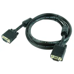Кабель мультимедійний VGA M to VGA M 1.8m black REAL-EL (EL123500043) - мініатюра 2