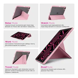 Чохол ArmorStandart Y-Type PEN для Samsung Galaxy Tab S10 Lite/S10 FE/S9 FE/S9 Pink - мініатюра 3