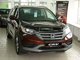 Дефлектор капоту мухобійка Honda CR-V 2012- темні