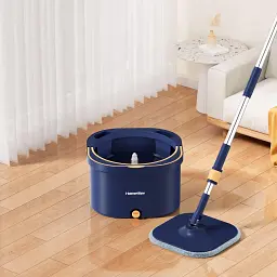 Набір швабри та відра з віджимом Homettler CW002 Синій
