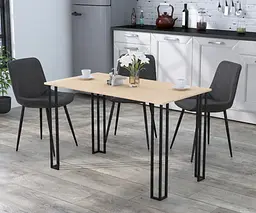 Обідній стіл Сквер 120-65 Прямі кути Loft Design (Дуб Борас)