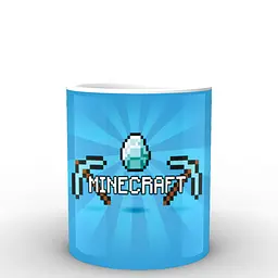 Кухоль GeekLand Minecraft Майнкрафт алмаз MС.02.012 330 мл білий - мініатюра 2