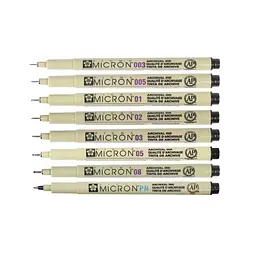 Лайнер Sakura Pigma Micron (0.5) 0,45 мм Чорний (084511306448) - мініатюра 3