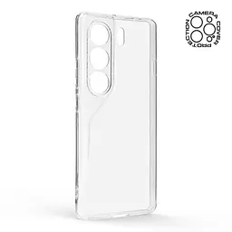 Прозрачный чехол для TECNO Camon 40 4G (CM5) с защитой камеры, тонкий, силиконовый, бесцветный, ударопрочный, противоударный бампер с закрытой камерой, ArmorStandart (ARM88900) - мініатюра 2