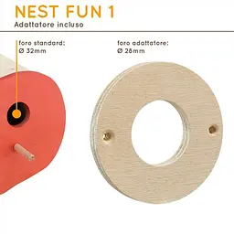Будиночок-гніздо для диких птахів Ferplast NEST FUN 1 - мініатюра 3