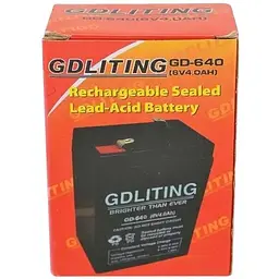 Свинцево-кислотний акумулятор Gdlite GD-640 6V 4.0Ah (51890) - мініатюра 4