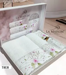 Подарунковий набір рушників з парфумами La Maison 30х50см+50х90см+70х140см pbe0047341 - мініатюра 4