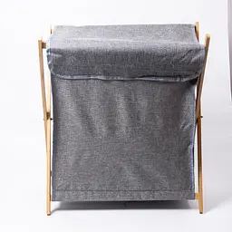 Кошик для білизни 52*30*60 см з бамбуковим каркасом Yiwu HP-41-17 - мініатюра 2