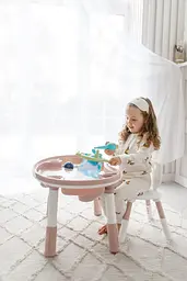 Дитячий багатофункціональний столик Poppet Мультиплей Роуз 5 в 1 та стілець (PP-011R) - мініатюра 7