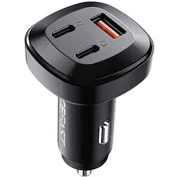 АЗП Acefast B3 PD66W+QC4.0 (1USB-A/2C) Black - мініатюра 2