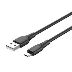Дата кабель USB 2.0 AM to Micro 5P 1.0m 3A textured PVC black ColorWay (CW-CBUM094-BK) - мініатюра 2